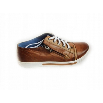 Skórzane Półtrampki MOSKAŁA BEŻ