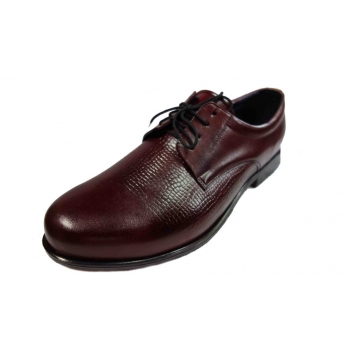 Eleganckie Buty Męskie, Rozmiar 42, Kolor Bordo