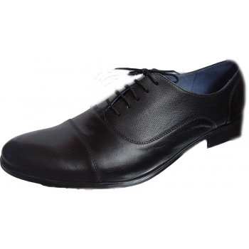 Eleganckie skórzane buty męskie, rozmiar 40
