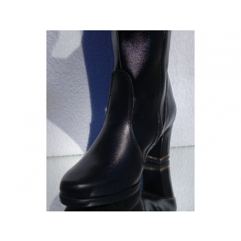 Eleganckie Kozaki Zamszowe czarny 41cm