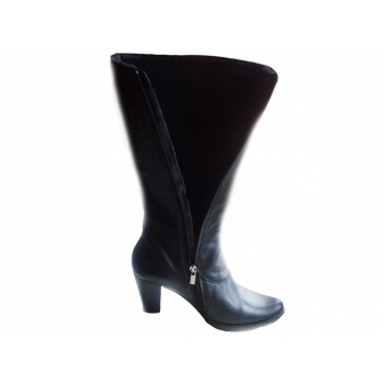 Eleganckie Kozaki Skórzane CZ 48 CM 40