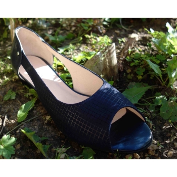 Sandals GRANAT - Wygodne skórzane buty na szeroką stopę