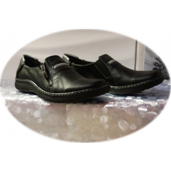 Eleganckie Mokasyny Damskie Czarne 37