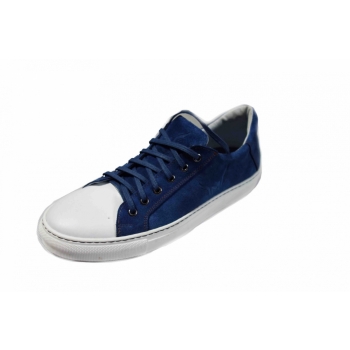 Trampki skórzane niebieskie - rozmiar 45