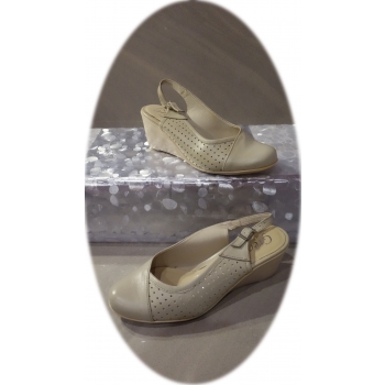 Sandały damskie beż NR.41