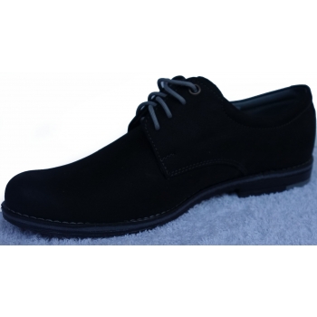 Eleganckie czarne półbuty męskie -40% OFF