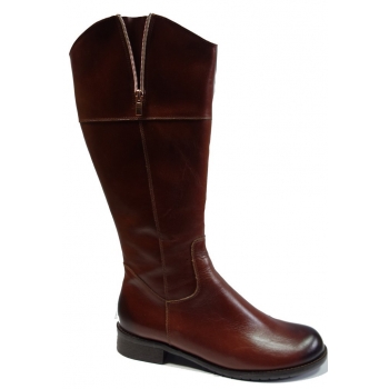 Kozaczki Damskie KoniaK - Naturalna Skóra - 40cm Cholewka