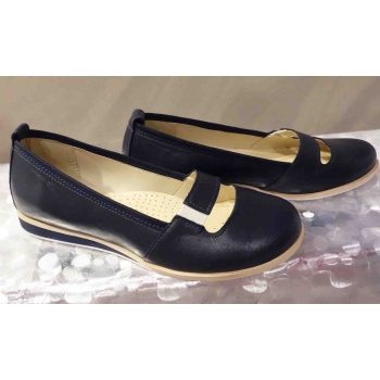 Buty Damskie Granatowe 36 cm+1 Żółte Pudełko