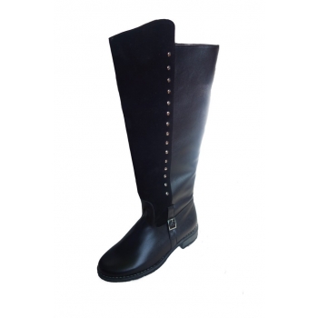 Kozaki z dżetami szeroka cholewka 46cm