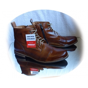Polskie Trzewiki Skórzane Brąz 40