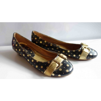 Elegancka balerinka 38 czarno złota