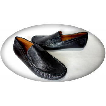 Eleganckie mokasyny skóra czarna 42