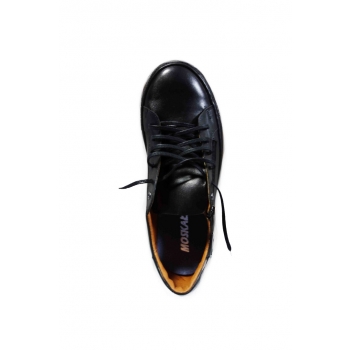 Buty sportowe TRAMPKI CZARNE skóra 45