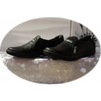 Eleganckie Mokasyny Damskie Czarne 37