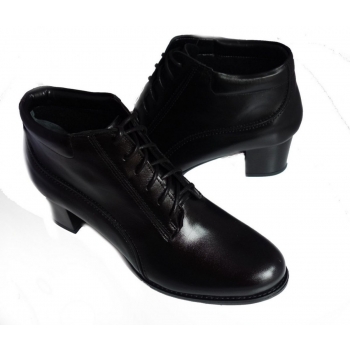Eleganckie Skórzane Botki Damskie 42 cm