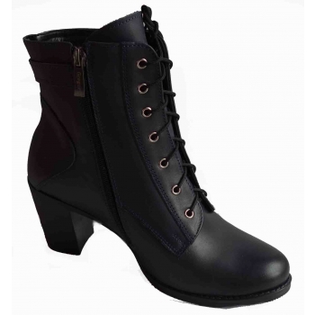 Buty Damskie Granatowe z Kożuszkiem R. 36