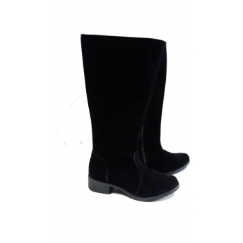 Eleganckie Kozaki Zamszowe dla Szerokiej Cholewki