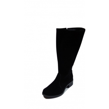 Kozaki zamszowe dla szerokiej łydki, nr 38