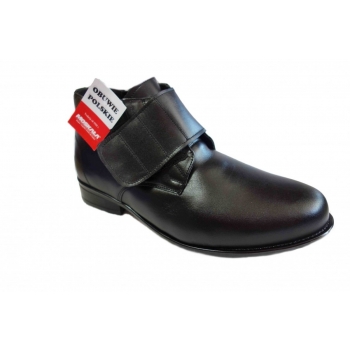 Eleganckie kozaki męskie - czarne, rozmiar 45