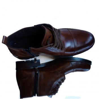 Eleganckie Sztyblety Skórzane -40% (Jasny Brąz, Rozmiar 42)