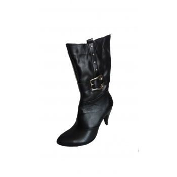 Eleganckie Kozaki Skórzane - Rozmiar 39