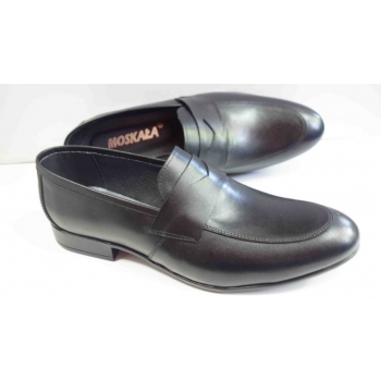 Eleganckie Półbuty Skórzane Czarny 41