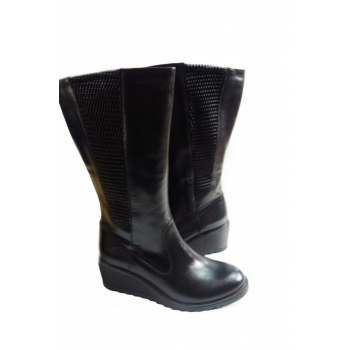 Kozaczki Skóra Damskie - Szeroka Stopa (Roz. 38)