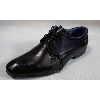 Eleganckie półbuty męskie, skóra naturalna, czarny, rozmiar 35