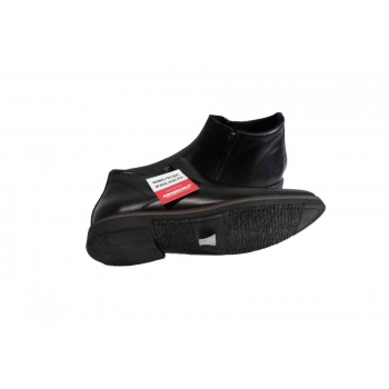 Czarne Skórzane Kozaki Męskie - Rozmiar 40