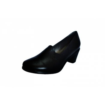 Eleganckie Czółenko Skórzane Czarne 5,5cm // Nr.37