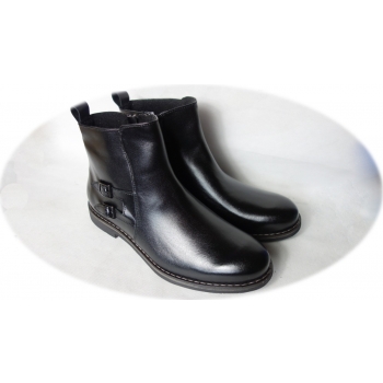 Męskie czarne sztyblety zamek 44