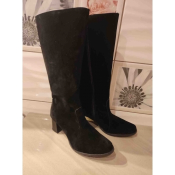 Kozaki Zamszowe Czarna 47 OBC 6CM 42