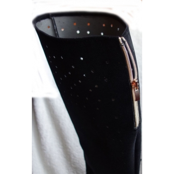 Kozaki z ażurowym wzorem - szeroka cholewka (Ażurowe Kozaki)