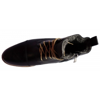 Eleganckie Czarne Skórzane Trzewiki 42