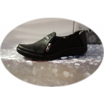 Eleganckie Mokasyny Damskie Czarne 37
