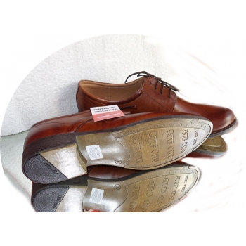 Eleganckie Buty Męskie Koniak Tegość G 1/2 44