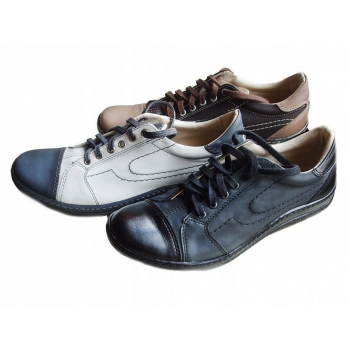 Eleganckie skórzane buty damskie, rozmiar 38