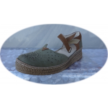 Sandały Zielone Damskie, Rozmiar 37