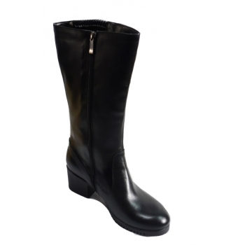 Eleganckie Kozaczki Skórzane dla Szerokiej Stopy (39)