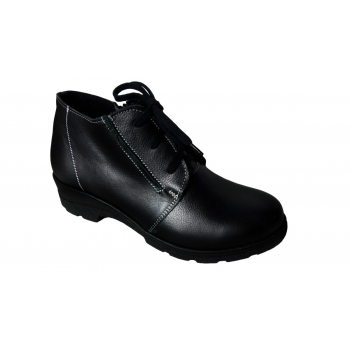 Eleganckie botki skórzane, czarne, nr. 37