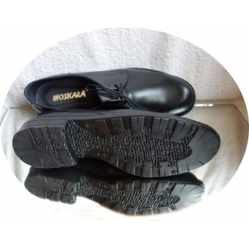Eleganckie Skórzane Buty Męskie - Czarne, Roz. 42