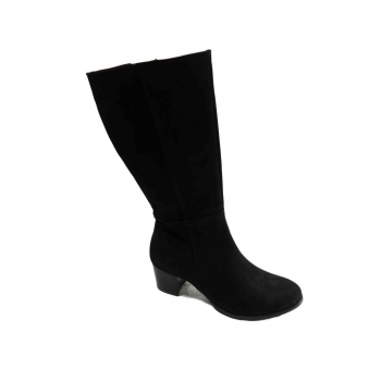Eleganckie kozaki skórzane na obcasie 5,8 cm