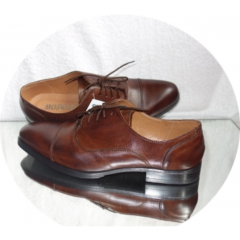 Eleganckie Skórzane Buty Męskie 41 (ciemny brąz)