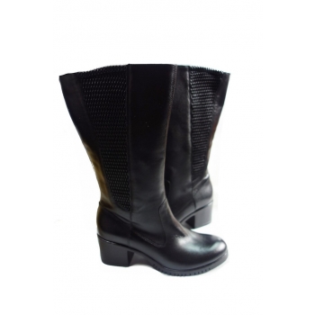 Eleganckie Kozaczki Skórzane dla Szerokiej Stopy (39)