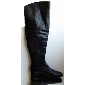 Muszkieterki na szerokie łydki, czarne, nr 45