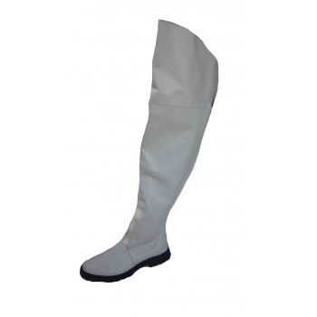 Kozaki białe szeroka cholewka AZ 48 CM, nr 45